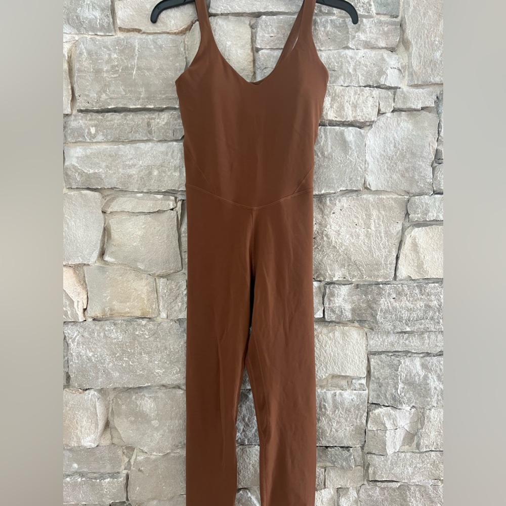 lululemon athletica Brown Sleeveless Fitted Jumpsuit - Picture 3 of 5